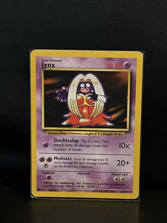 Jynx - 31/102 - Uncommon - Unlimited Edition Base Set Pokemon Moderately Played,