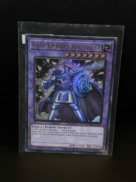 Gem-Knight Amethyst - BLMM-EN141 - Ultra Rare - 1st Edition Battles of Legend: M