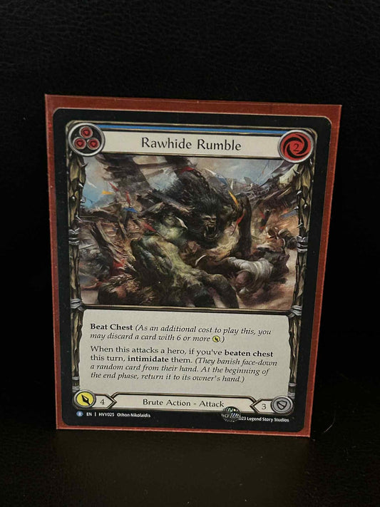 Rawhide Rumble (Blue) Heavy Hitters Flesh and Blood Lightly Play