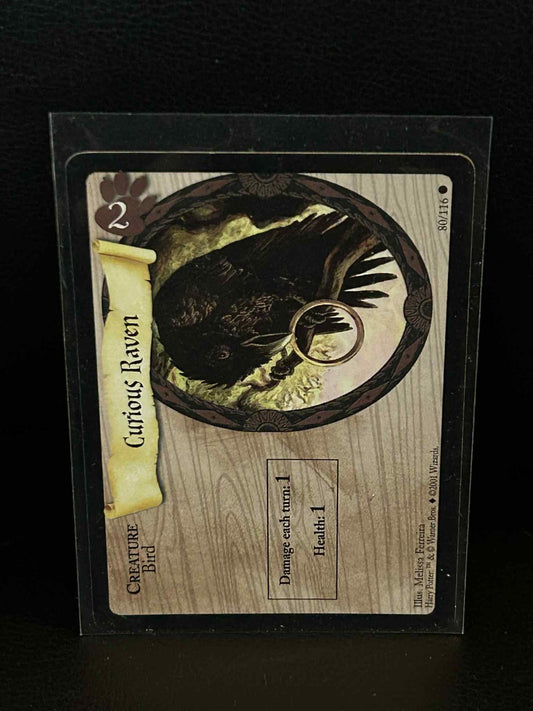 Curious Raven 80/116 Base Set Harry Potter Moderately Played