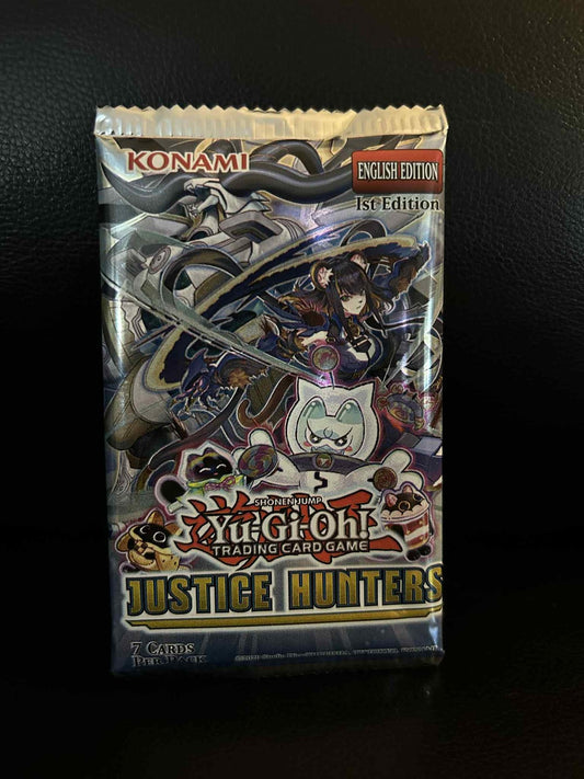 Justice Hunters 1st Edition Booster Pack Brand New Sealed Yu-Gi-Oh!