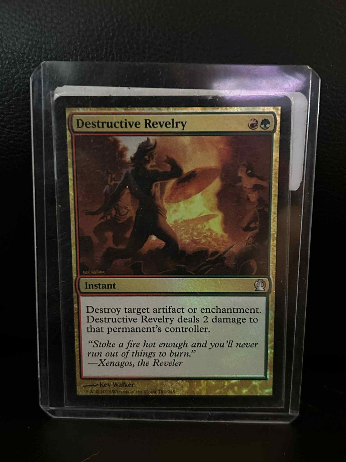 Destructive Revelry - Foil Theros Magic: the Gathering Lightly Played, English
