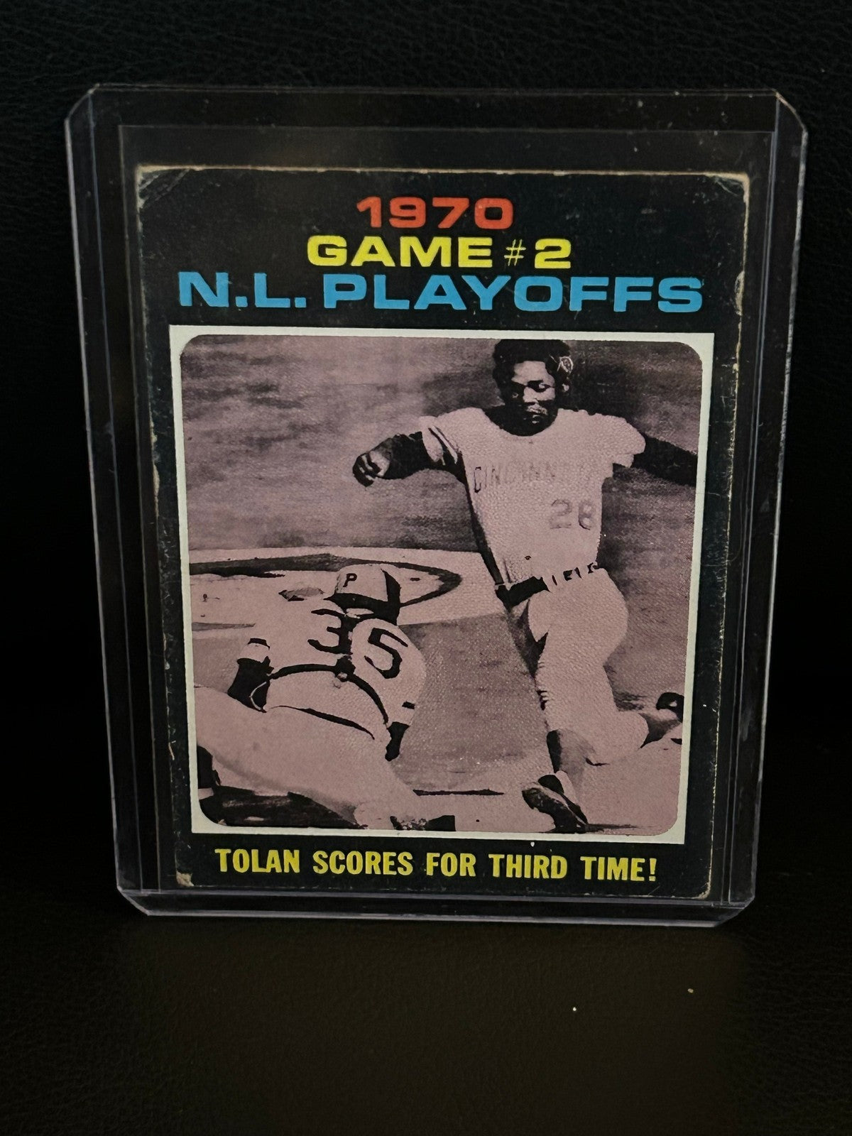 NL Playoff Game 2 #200 1971 Topps Baseball Moderately Played