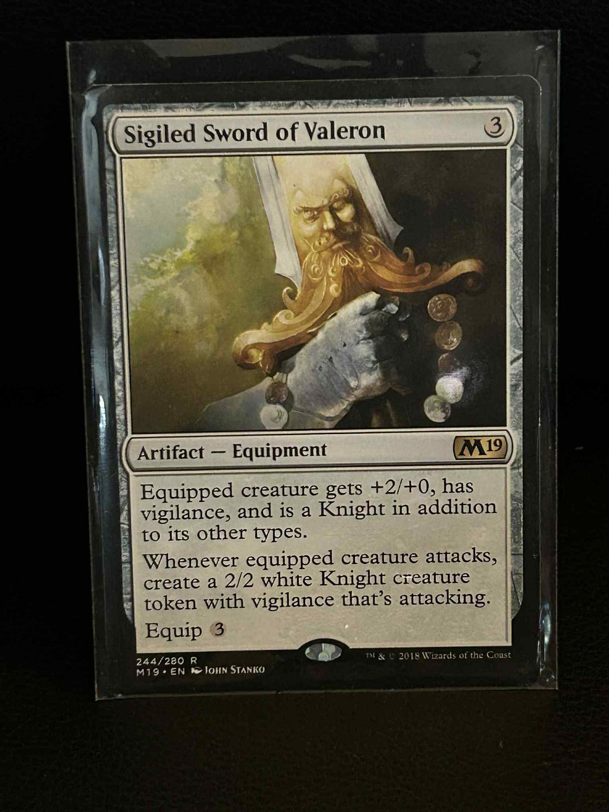 Sigiled Sword of Valeron Core Set 2019 Magic: The Gathering Lightly Played, Engl
