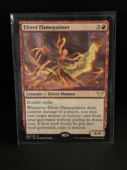 Efreet Flamepainter Strixhaven: School of Mages Magic: The Gathering Lightly Pla