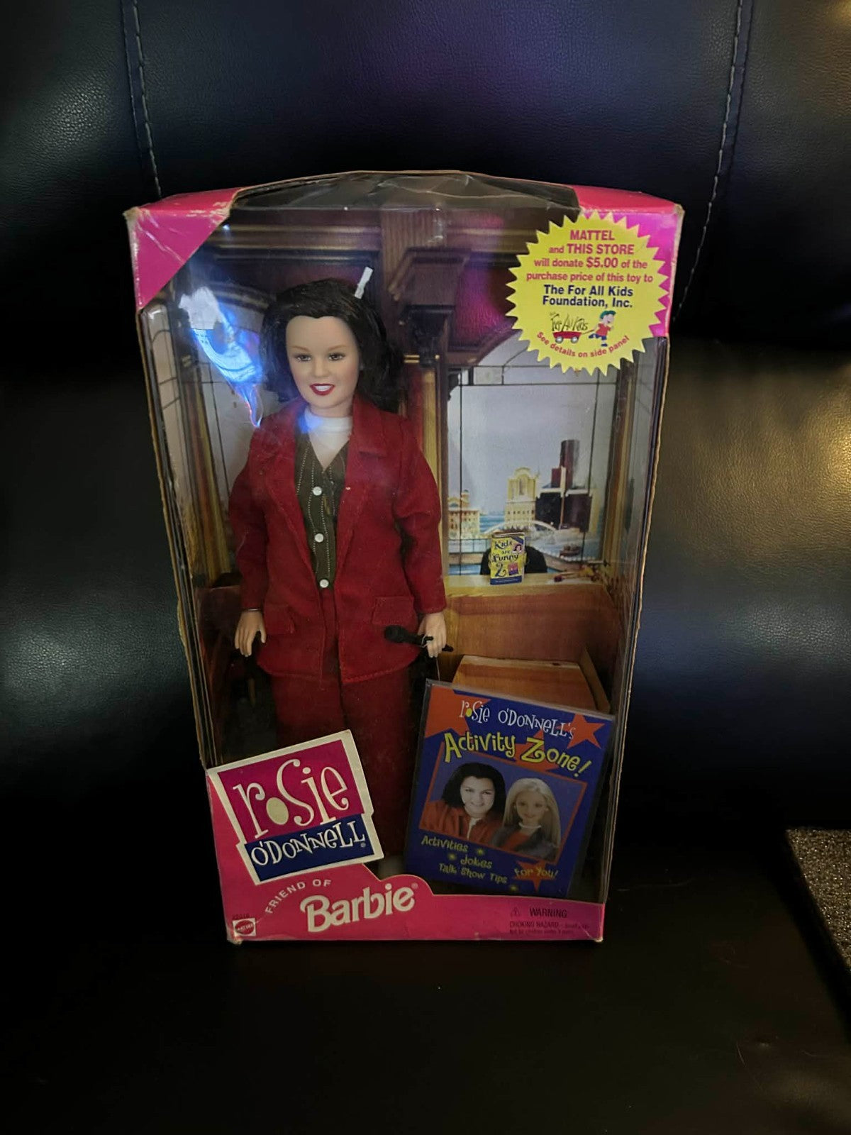 Rosie O'Donnell Friend of Barbie Mattel 1999, In Box Doll Action Figure on Card
