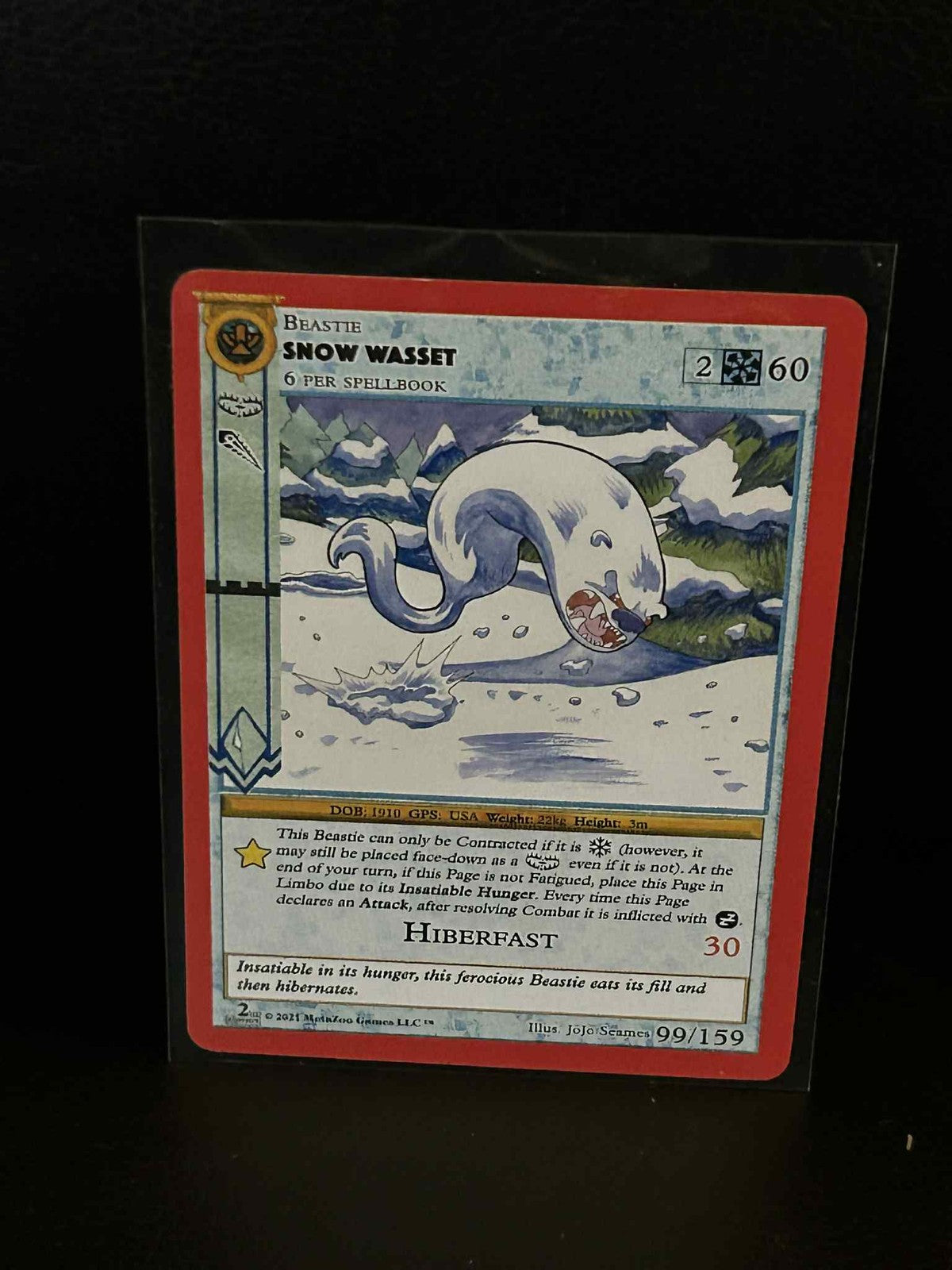 Snow Wasset 99/159 - Second Edition Cryptid Nation: Second Edition MetaZoo