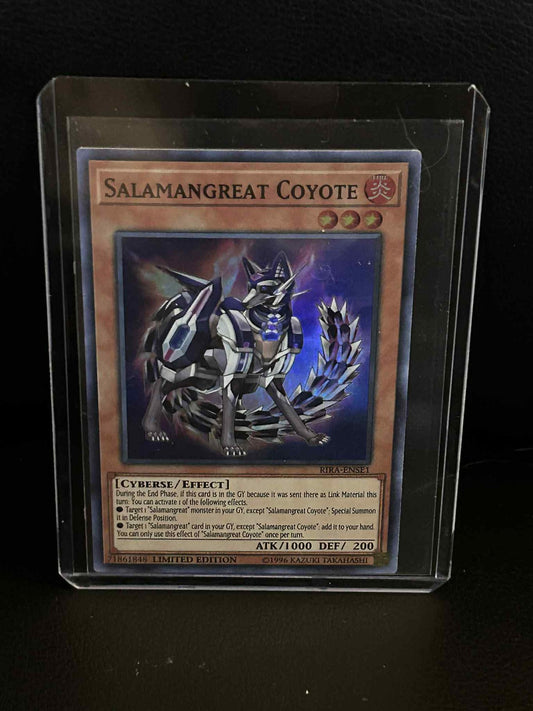 Salamangreat Coyote - RIRA-ENSE1 - Super Rare - Limited Edition Rising Rampage: