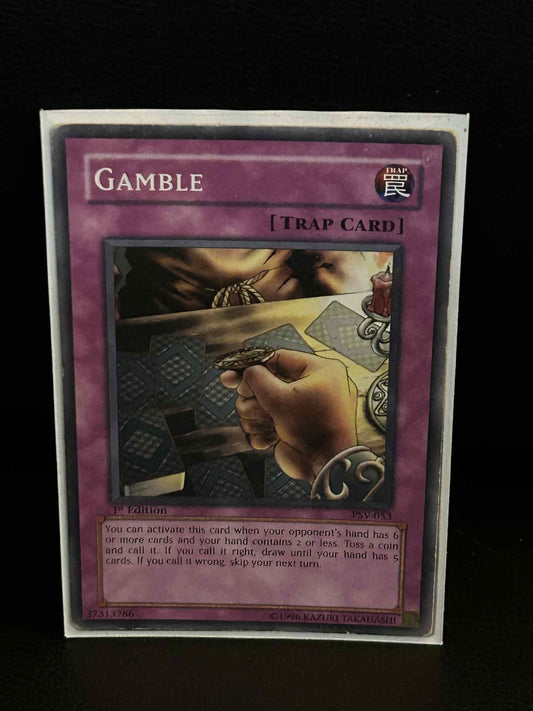 Gamble - PSV-053 - Common - 1st Edition Pharaoh's Servant Yu-Gi-Oh!