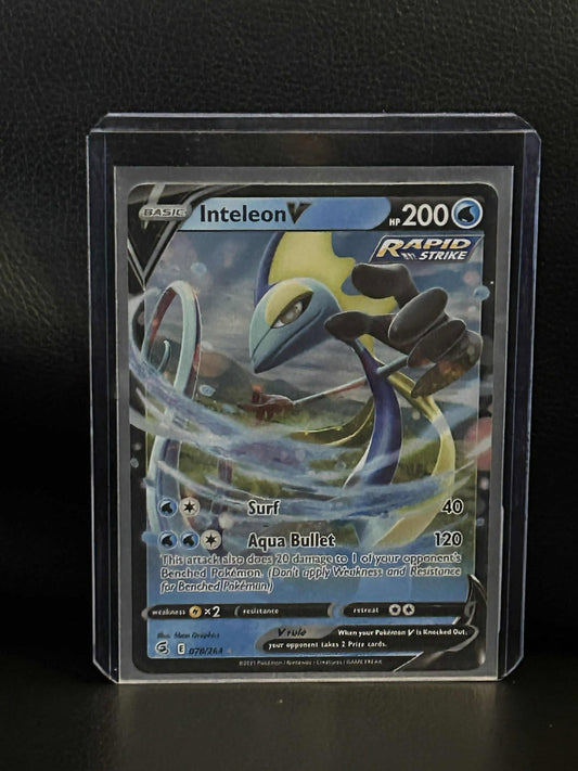 Inteleon V - 078/264 - Ultra Rare Sword & Shield - Fusion Strike Pokemon Lightly