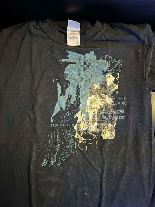 Band T-Shirt Crestfallen Small Emo Punk Hardcore Screamo Skramz
