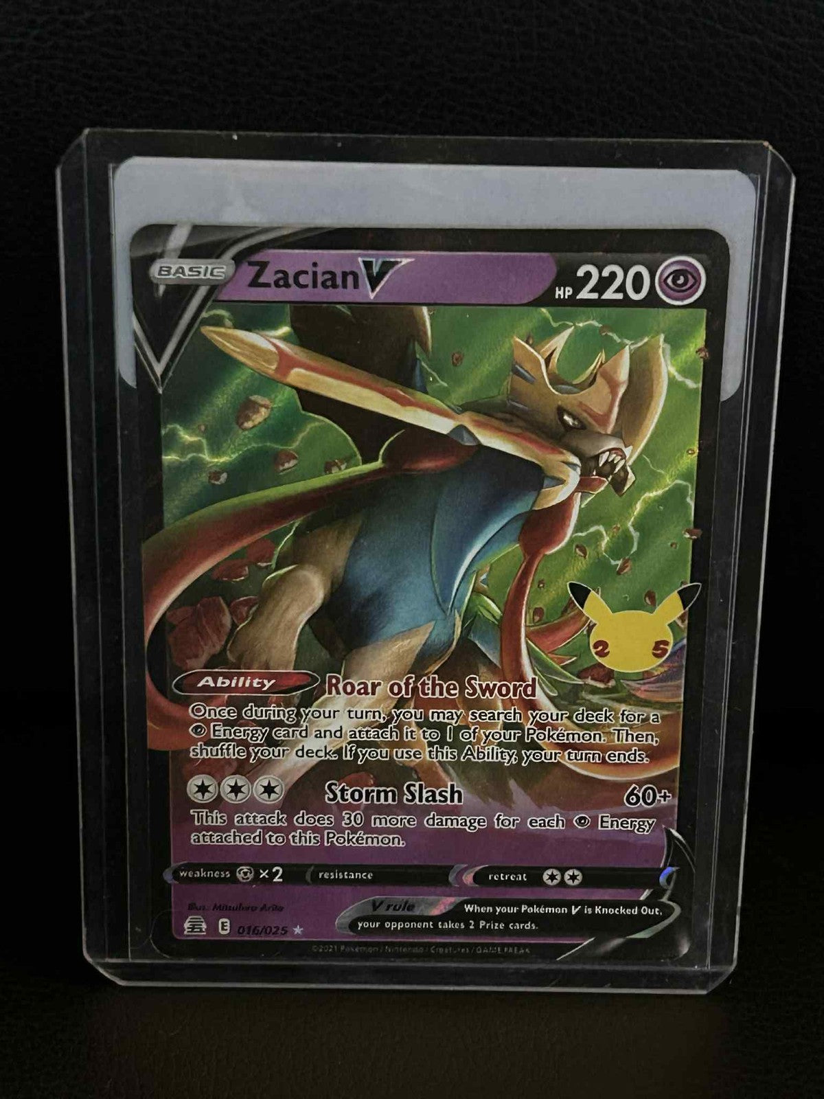 Zacian V - 016/025 - Ultra Rare Celebrations Pokemon Lightly Played, English