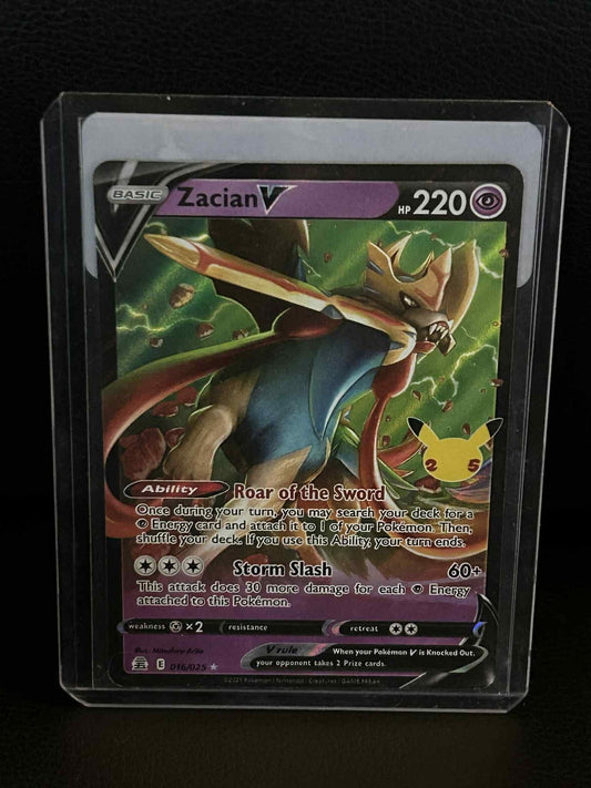 Zacian V - 016/025 - Ultra Rare Celebrations Pokemon Lightly Played, English