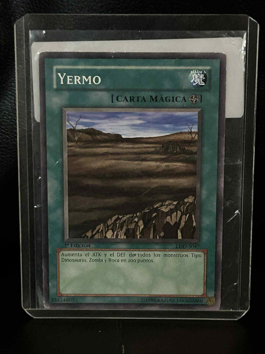 Wasteland - LOB-047 - Common - 1st Edition Legend of Blue Eyes White Dragon Yu-G