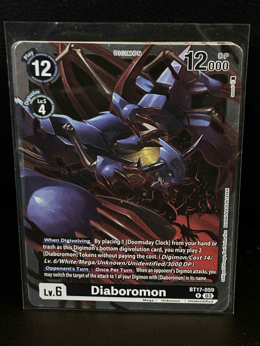 Diaboromon - BT17-059 - R - Foil Secret Crisis Digimon Lightly Played
