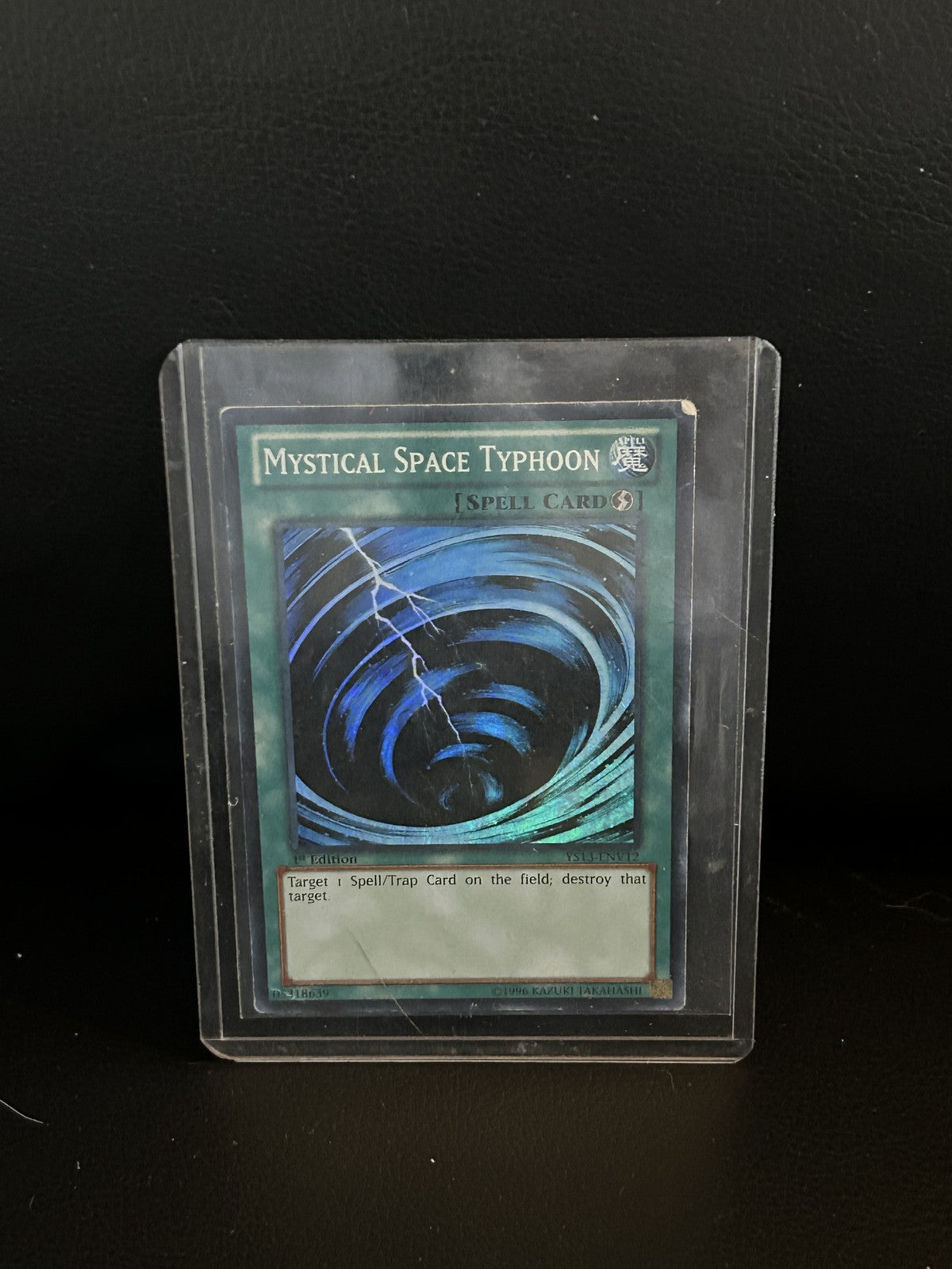 Mystical Space Typhoon - YS13-ENV12 - Super Rare - 1st Edition Super Starter Pow