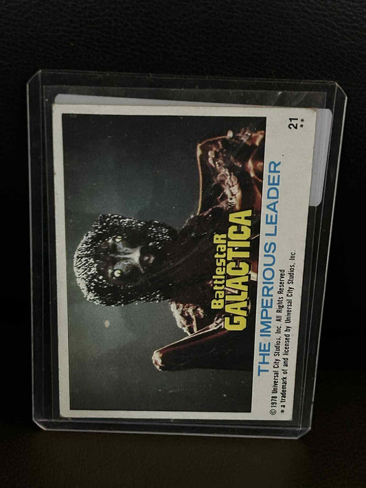The Imperious Leader #21 1978 Topps Battlestar Galactica Leicht bespielte Sammelkarte