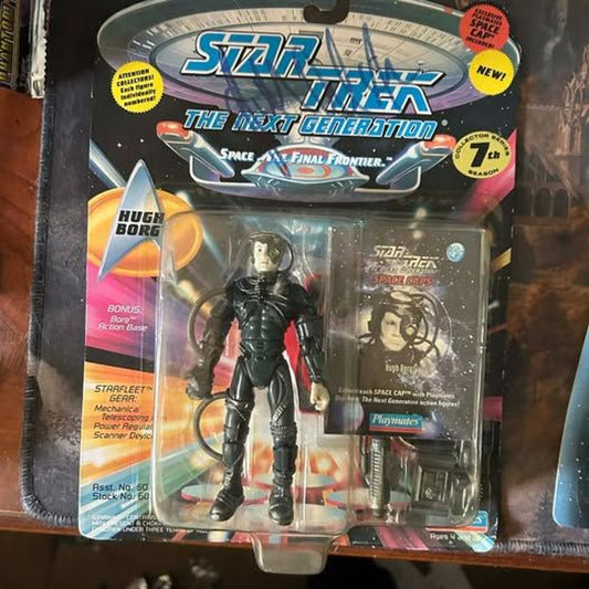 Signed Hugh Borg - Star Trek TNG Playmates Action Figure