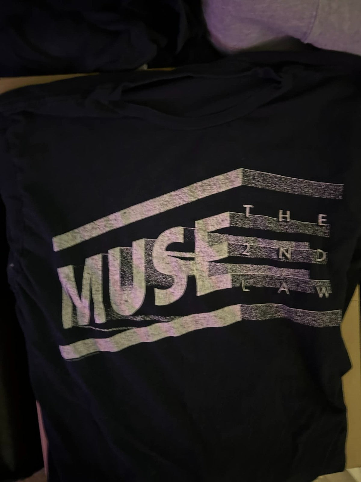 Muse The 2nd Law Band T-Shirt Größe Medium Schwarz Alt Rock
