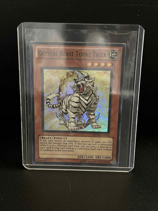 Crystal Beast Topaz Tiger - RYMP-EN043 - Super Rare - Unlimited Edition Ra Yello