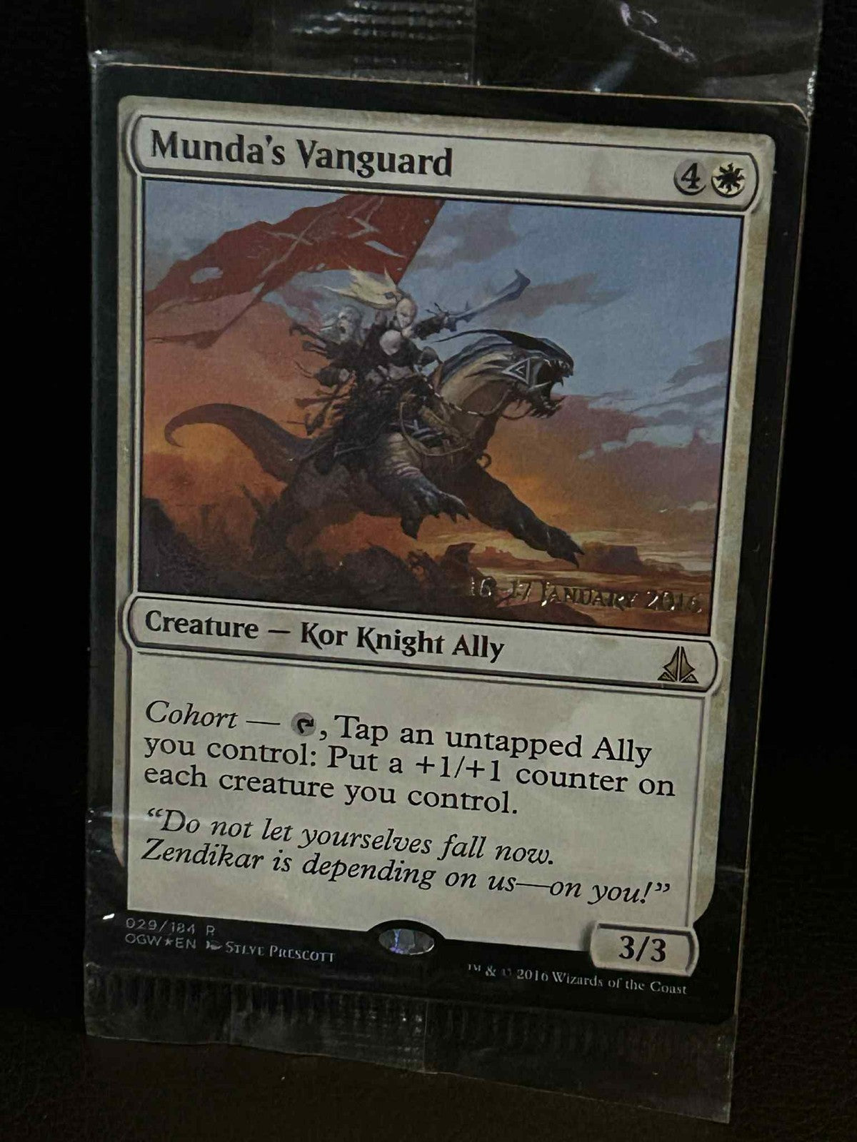 Munda's Vanguard - Foil - Prerelease Promo Pre-Release Promos Magic: the Gatheri