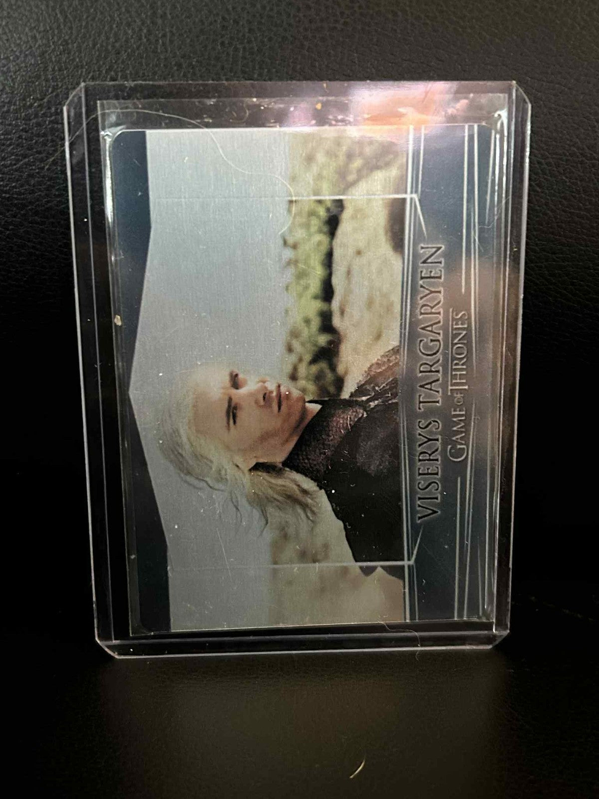 Viserys Targaryen [Valyrian Steel Metal] #95 Season 6 A Game of Thrones Lightly Trading Card