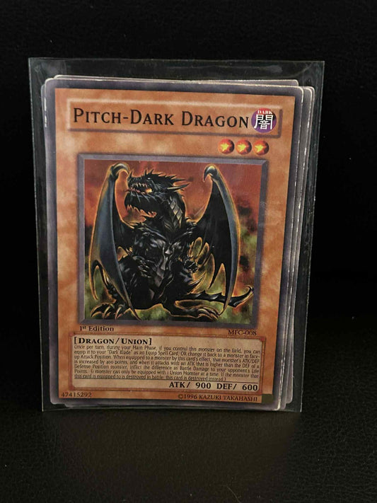 Pitch-Dark Dragon - MFC-008 - Common - 1st Edition Magician's Force Yu-Gi-Oh! Mo