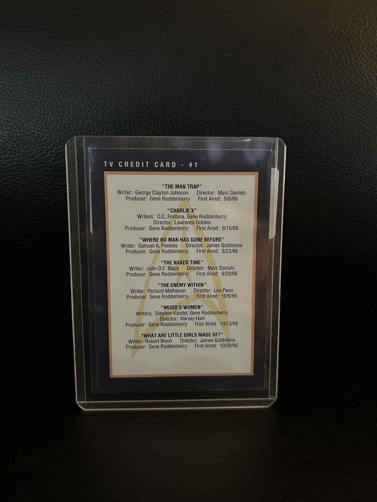 TV Credit Card #1 - #279 Original Series 25th Anniversary Series II Star Trek Ne Trading Card