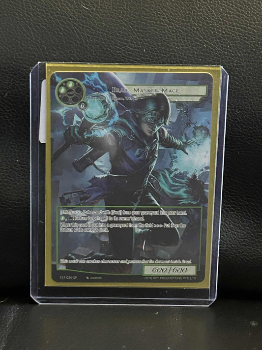 Brad, Masked Mage - TST-036 - SR - Full Art The Seventh Force of Will Light Play