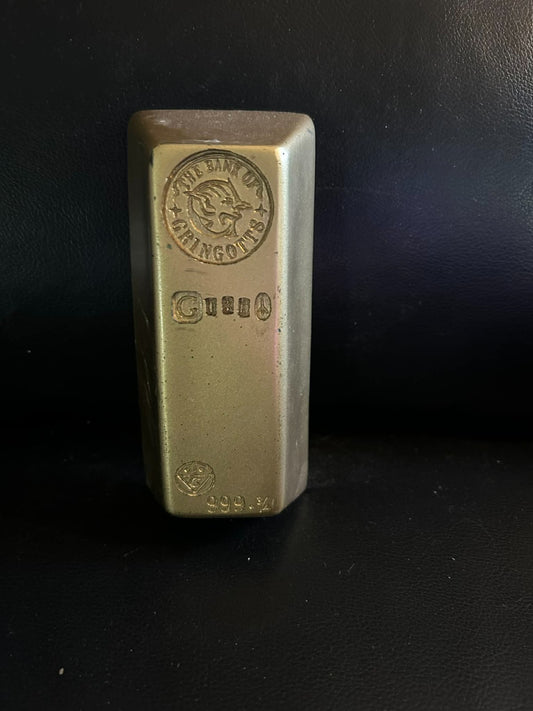 Universal Studios Harry Potter Gringotts Bank Goldbarren Briefbeschwerer aus Resin 2014