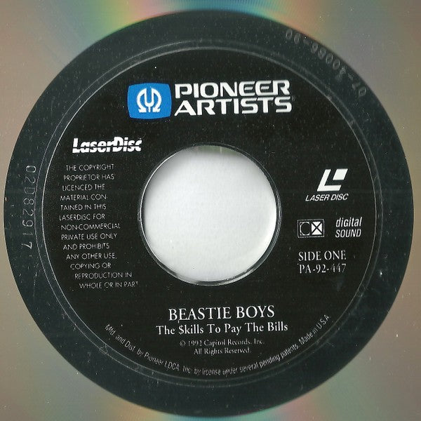 Beastie Boys - The $kill$ To Pay The Bill$ (Laserdisc) (Sehr gut plus (VG+)) - Film Fernsehsendung
