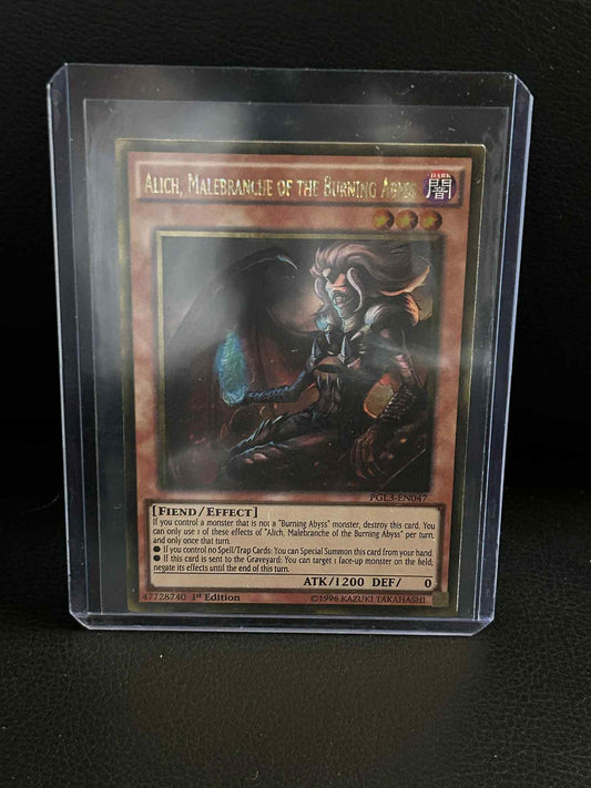 Alich, Malebranche of the Burning Abyss - PGL3-EN047 - Gold Rare - 1st Edition P