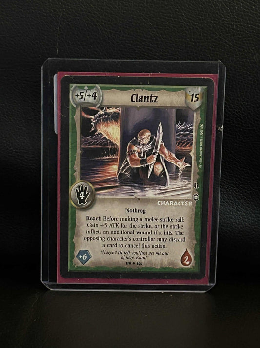 Clantz 119/168 Dragon's Fury Warlord: Saga of the Storm Leicht bespielte Sammelkarte