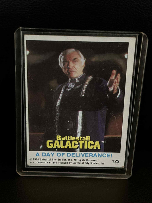 A Day of Deliverance! #122 1978 Topps Battlestar Galactica Moderately Played