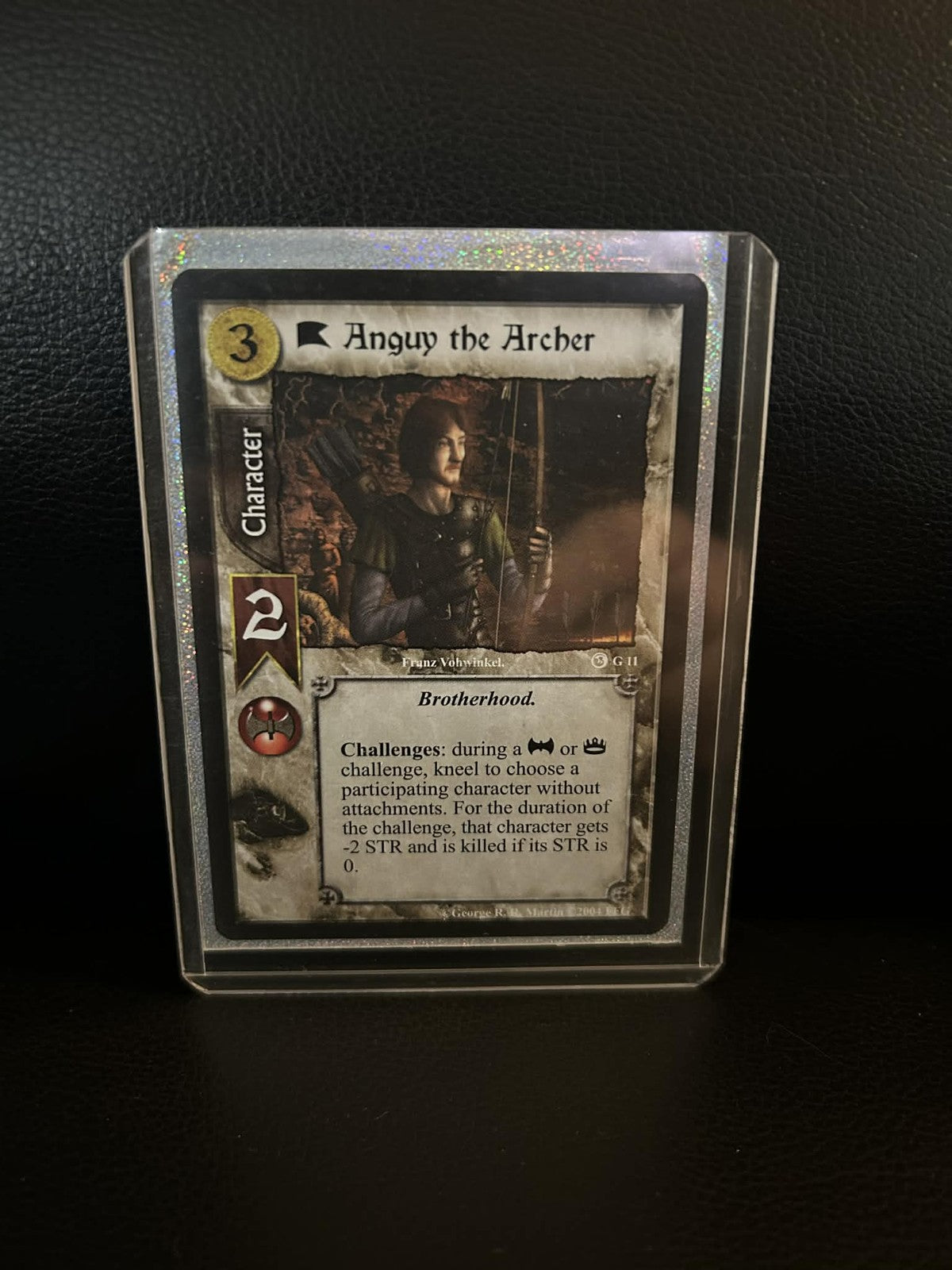 Anguy der Bogenschütze #G11 Ice & Fire Premium Starter A Game of Thrones Leicht bespielt
