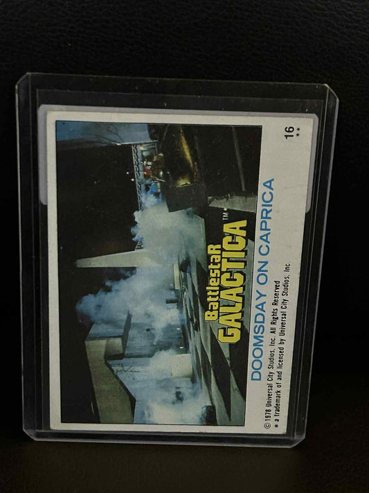 Doomsday on Caprica #16 1978 Topps Battlestar Galactica Moderately Played