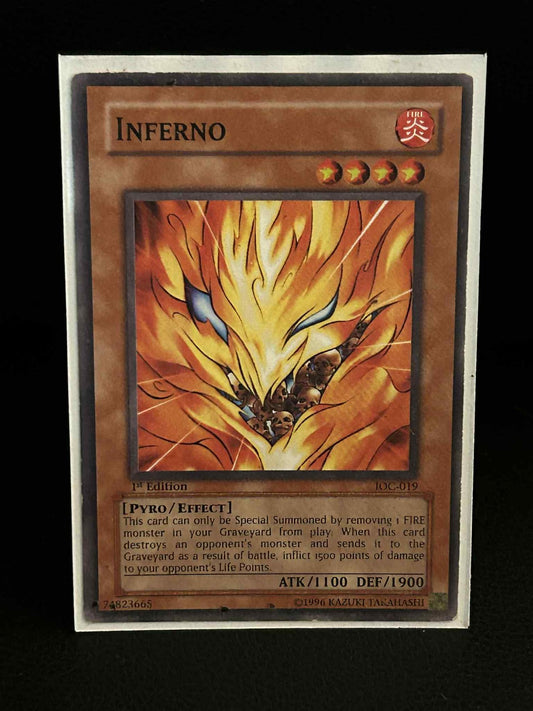 Inferno - IOC-019 - Common - 1st Edition Invasion of Chaos Yu-Gi-Oh! Moderately