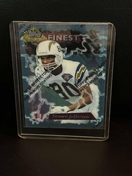 Shawn Jefferson [Refractor] #85 | 1995 Topps Finest Football