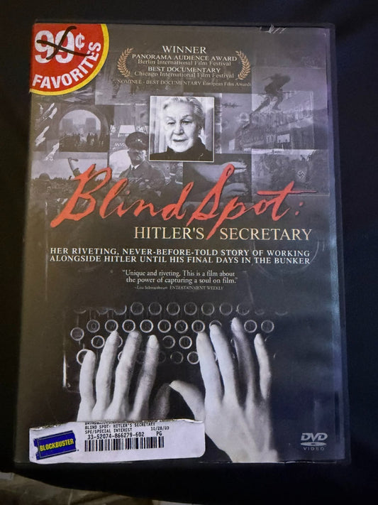 Blind Spot-Hitler's Secretary (DVD, 2002) Movie TV Show