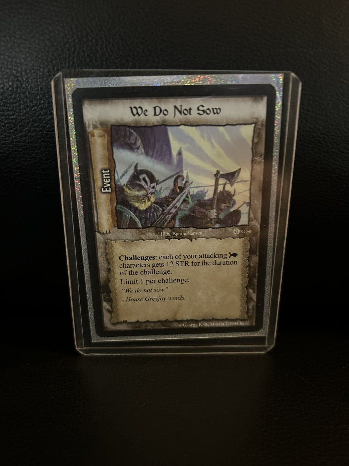 We Do Not Sow #G50 Ice & Fire Premium Starter A Game of Thrones Lightly Played Trading Card