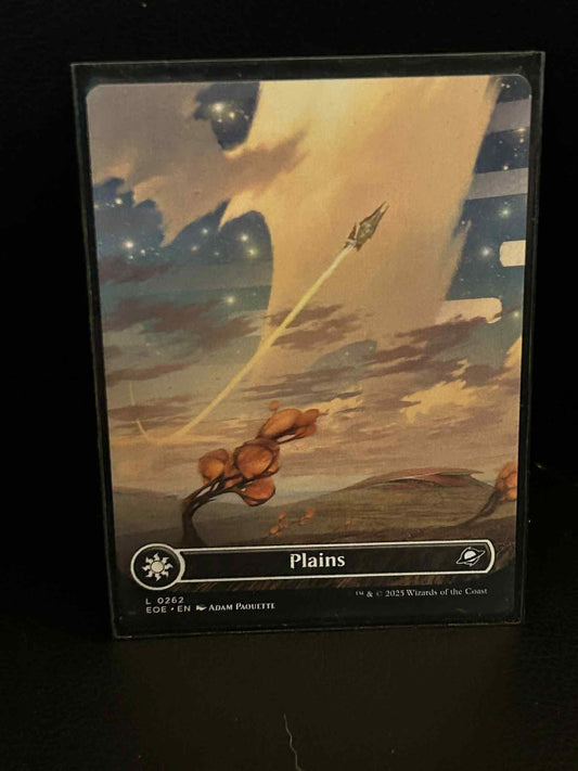 Plains (0262) - Borderless Edge of Eternities Magic: The Gathering