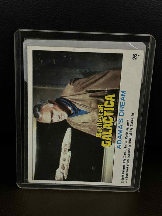 Adamas Traum #26 1978 Topps Battlestar Galactica Leicht bespielte Sammelkarte