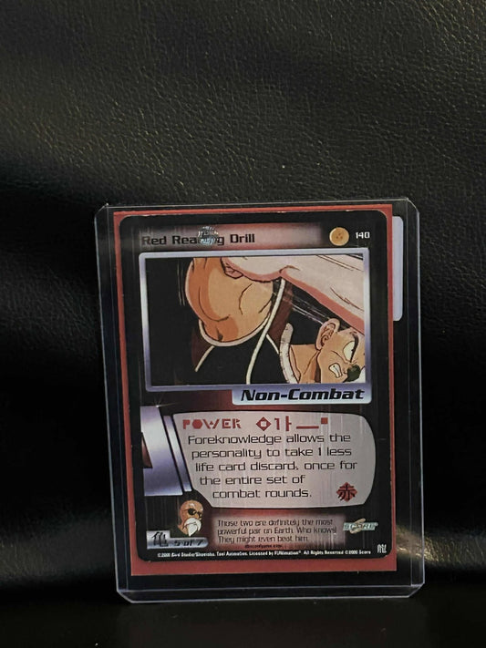 Red Reading Drill - 140 - Limited Edition Saiyan Saga Dragon Ball Z Moderately P