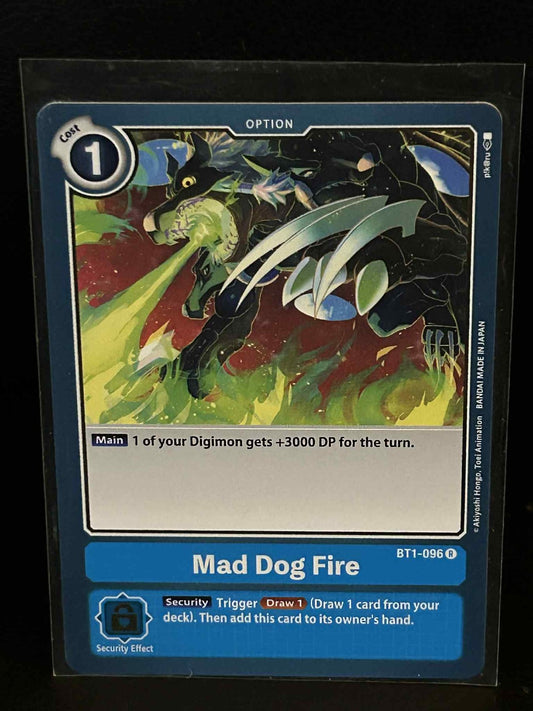 Mad Dog Fire - BT1-096 - R Release Special Booster Ver.1.0 Digimon Lightly Playe