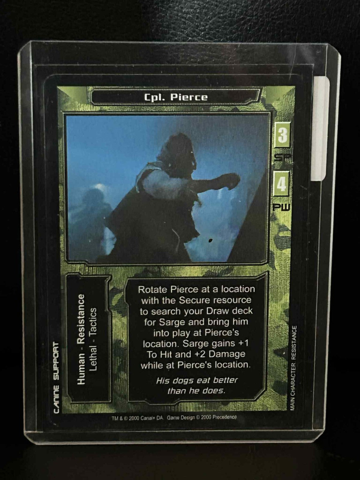 Cpl. Pierce Base Set Terminator Light Play