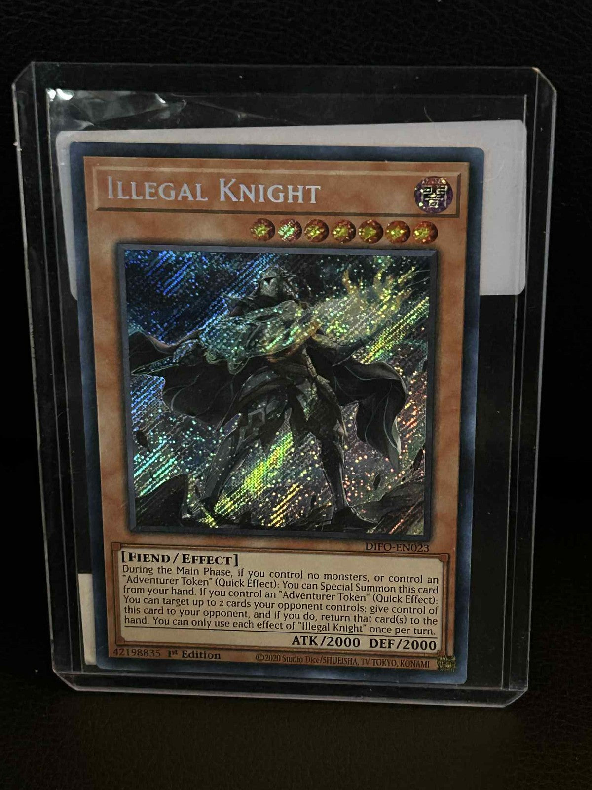 Illegal Knight - DIFO-EN023 - Secret Rare - 1st Edition Dimension Force Yu-Gi-Oh