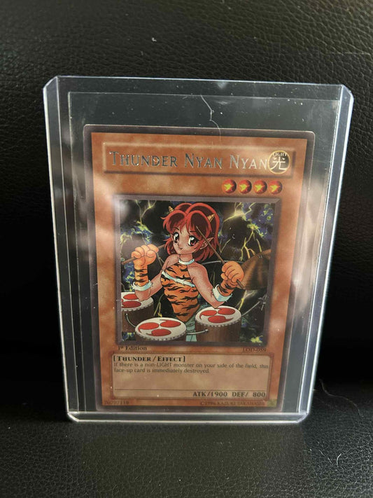 Thunder Nyan Nyan - LOD-059 - Rare - 1st Edition Legacy of Darkness Yu-Gi-Oh!