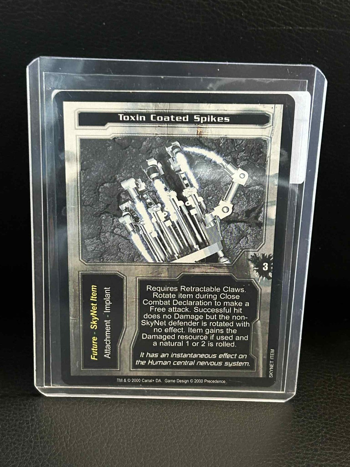 Toxin Coated Spikes Base Set Terminator Light Play