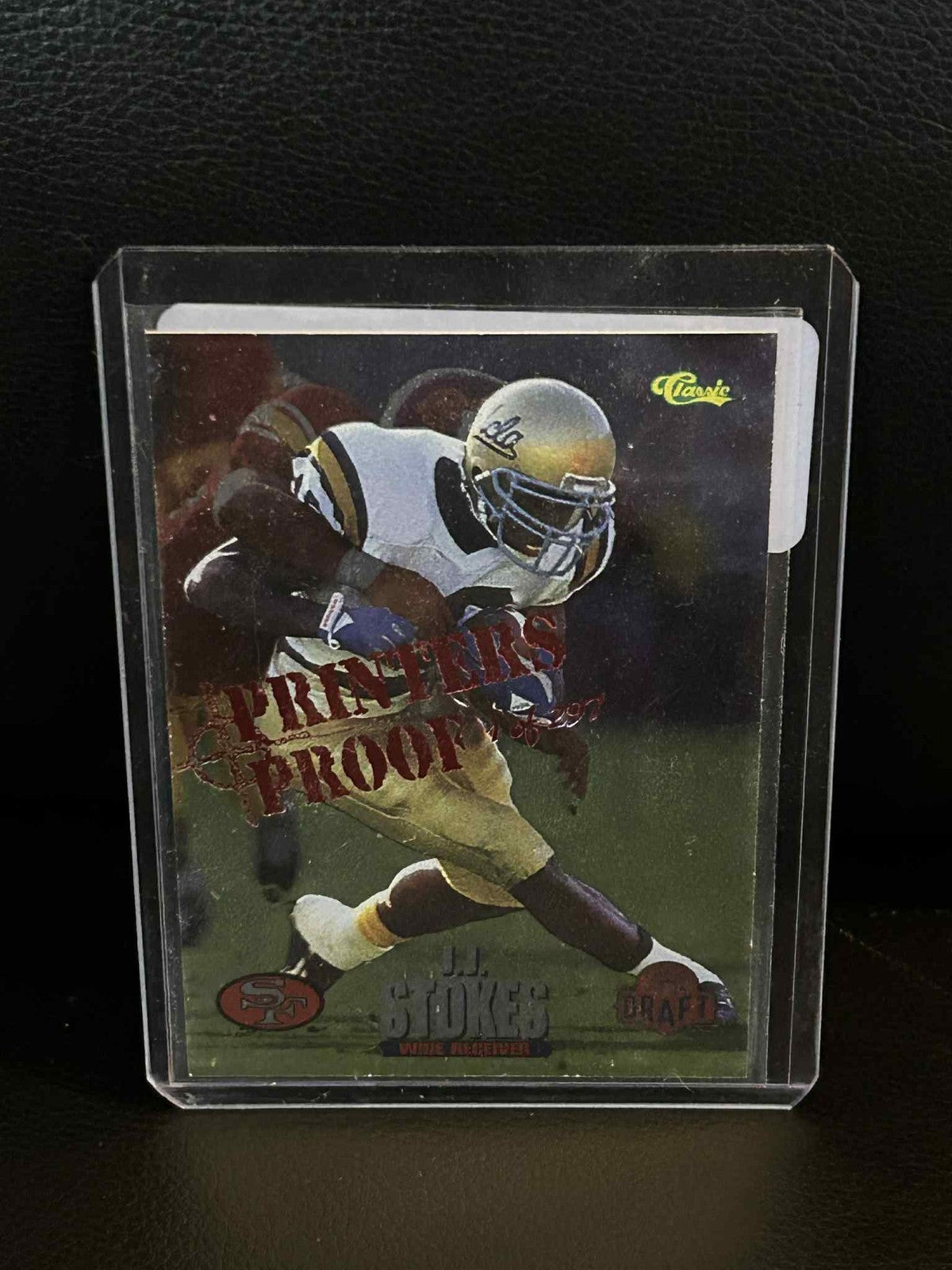 J.J. Stokes [Printer's Proof] #10 | 1995 Classic NFL Rookies Football
