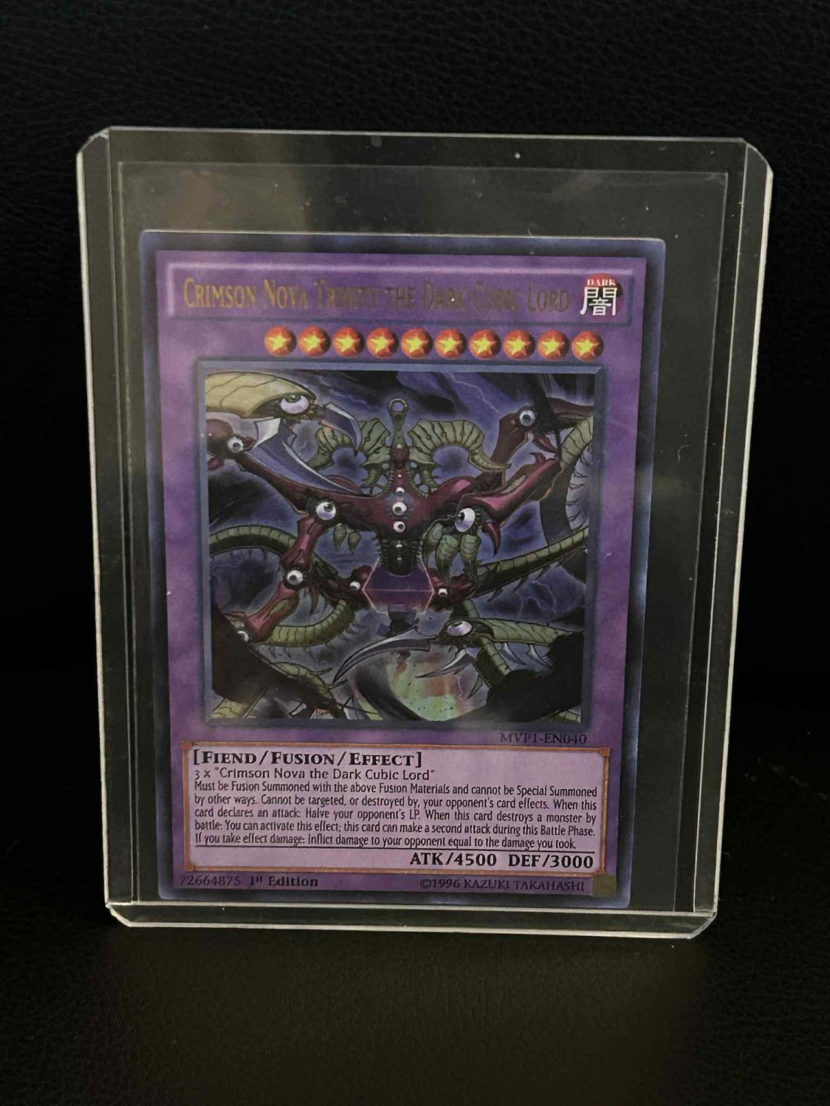Crimson Nova Trinity the Dark Cubic Lord - MVP1-EN040 - Ultra Rare - 1st Edition